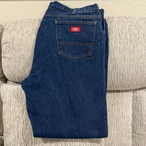 Dickies Men's Straight Jeans - Dark Blue